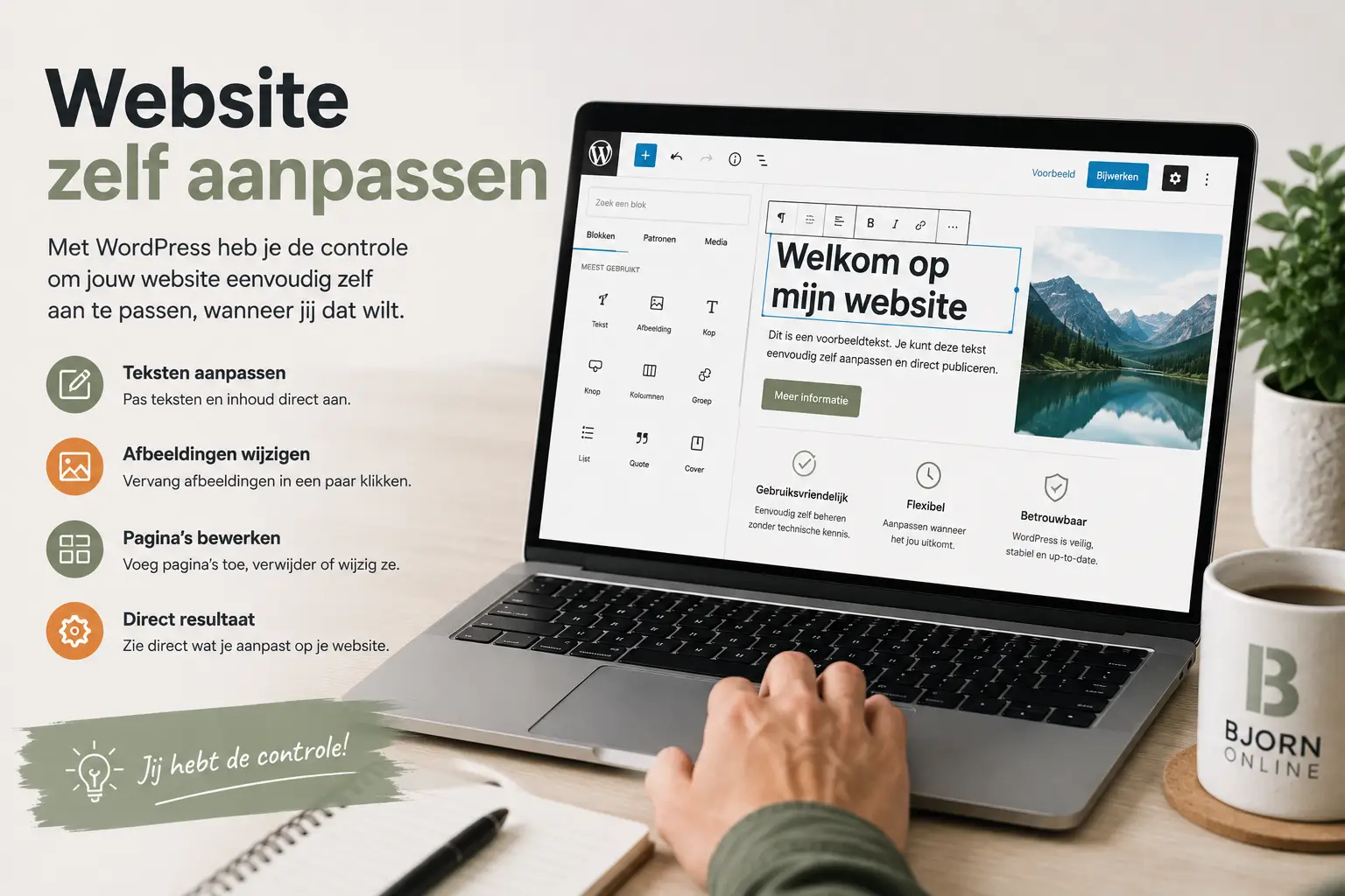 Website zelf aanpassen