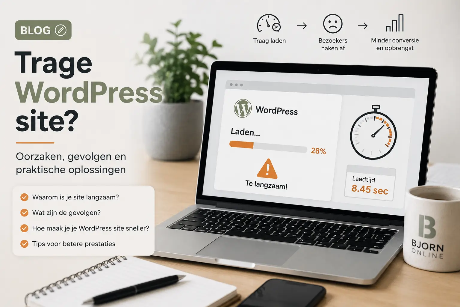 wordpress website traag