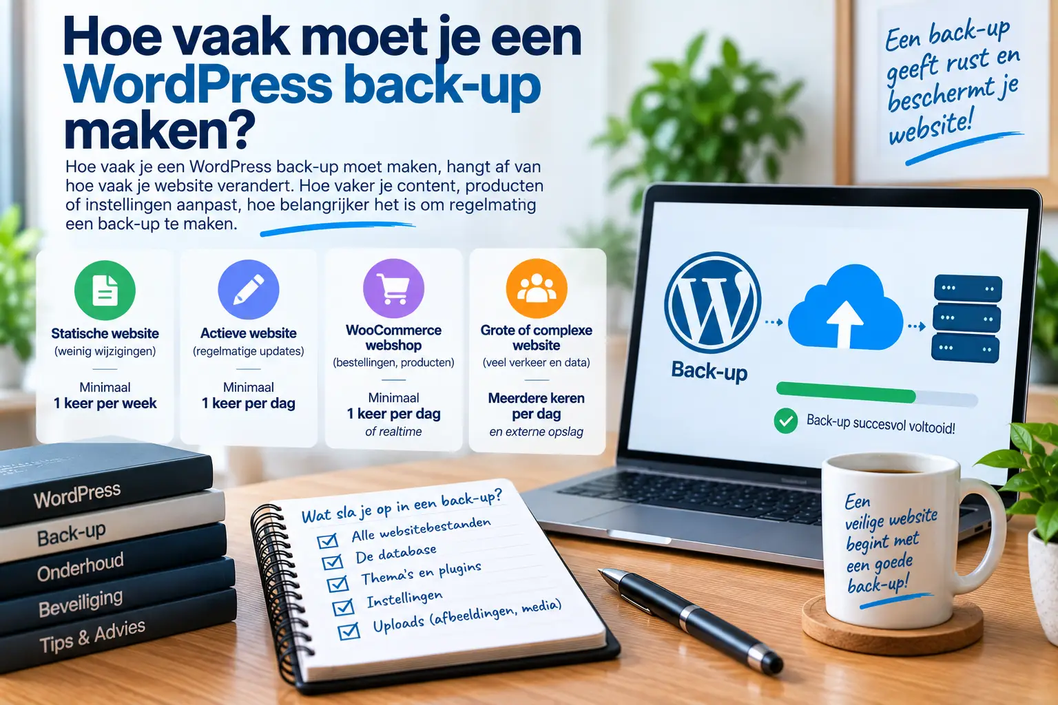 Hoe vaak moet je een WordPress back-up maken_