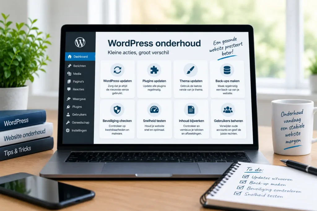 WordPress onderhoud in beeld