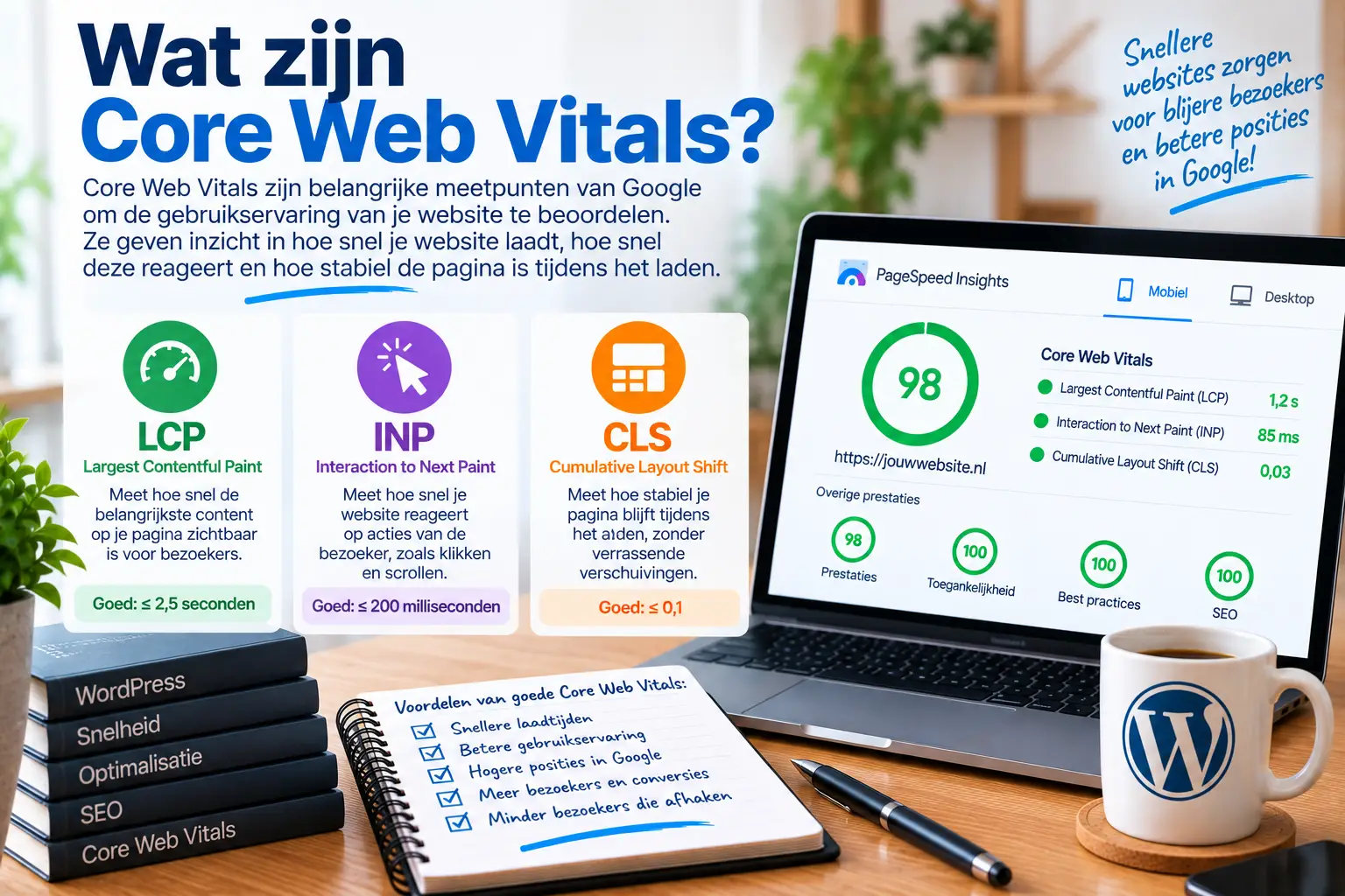 WordPress Core Web Vitals infographic